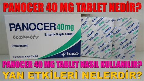 panocer 40 mg nasıl kullanılır